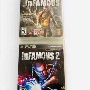 inFAMOUS 1 & 2 PS3 Bundle - Complete In Box (CIB) - Tested & Working!